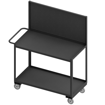 2 Shelves Heavy Duty Steel Mobile Workstation